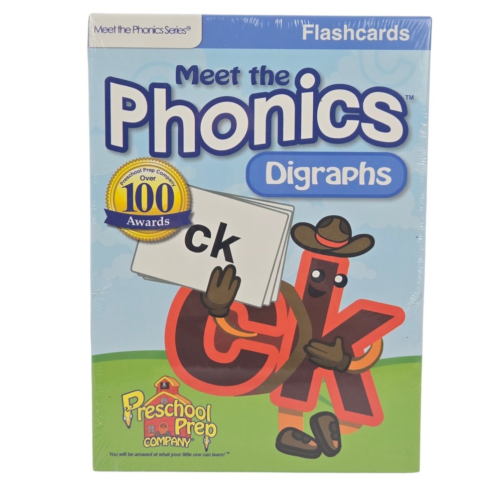 Preschool Prep‎ Meet the Phonics Digraphs Flashcards Set NEW SEALED